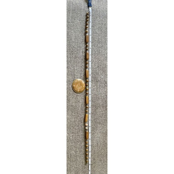 Vintage Hand Carved Mexican Leo Pendant Boho Hippie Indie Necklace Natural Stone - Picture 6 of 8